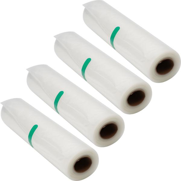 4 rouleaux de film professionnel pour machine sous vide, 20 x 500 cm – sans BPA, résistent à la déchirure et à la cuisson