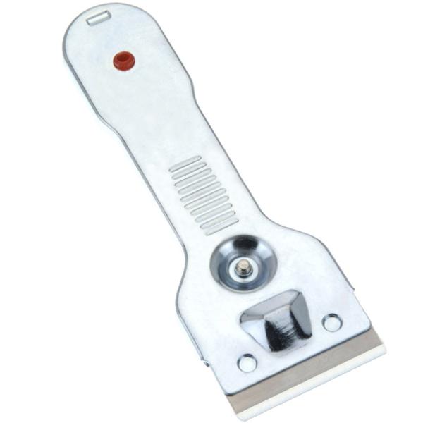 Ceranfeldschaber aus Metall - Effiziente Reinigung für Ceranfeldplatten - Entfernt Verkrustungen schnell & hygienisch - 14 cm lang