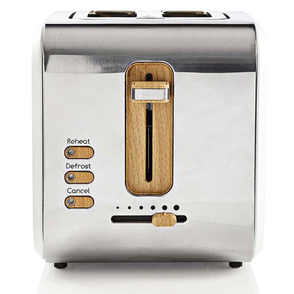 Design Toaster, Soft Touch, 6 Röststufen, Auftaufunktion, 900 W, weiss