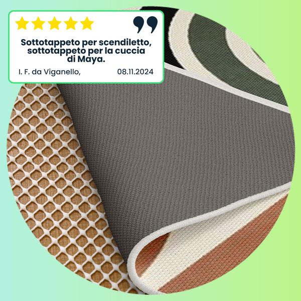 set di 4 tappetini antiscivolo per tappeti, tappetino antiscivolo tagliabile a misura, 80 x 200 cm, tappetino antiscivolo per tappeti, cassetti, bagagliaio, bianco panna