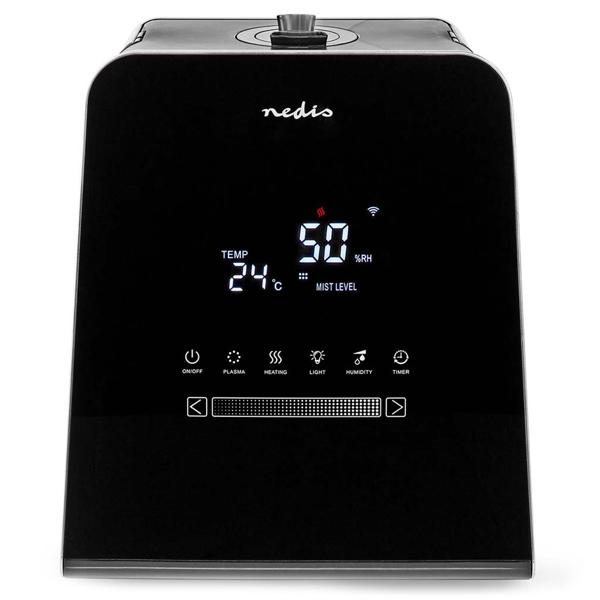 Smarter 5.5L Ultraschallbefeuchter, 110W - mit Hygrometer, Aromafunktion, App, Fernbedienung & Display - schwarz, für optimales Raumklima