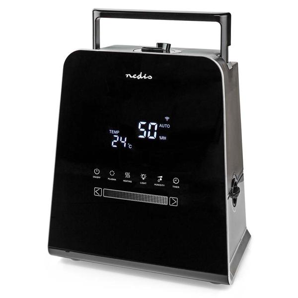 Smarter 5.5L Ultraschallbefeuchter, 110W - mit Hygrometer, Aromafunktion, App, Fernbedienung & Display - schwarz, für optimales Raumklima