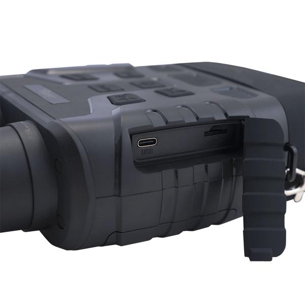 Digitales Profi Nachtsichtgerät, binokular, 4K Videokamera mit 700m IR Sichtweite - Nachtsicht Fernglas, 8-fach digital Zoom, SD Karten Slot