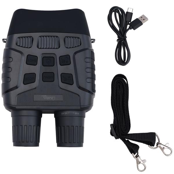 Digitales Profi Nachtsichtgerät, binokular, 4K Videokamera mit 700m IR Sichtweite - Nachtsicht Fernglas, 8-fach digital Zoom, SD Karten Slot