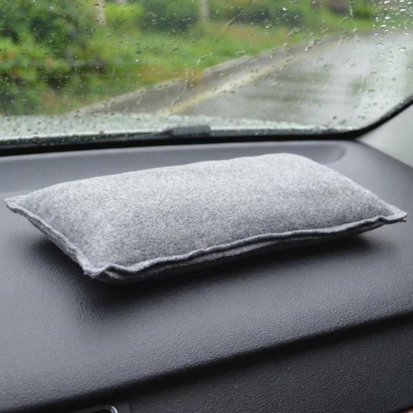 3er-Set Luftentfeuchter mit Silica Gel 1kg - Wiederverwendbar für Auto & Schränke gegen Feuchtigkeit, Schimmel, Gerüche - Grau - bis 500g Aufnahme