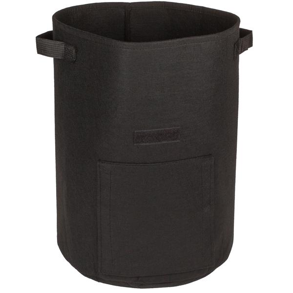 set di 6 sacchi per la semina con finestra per il raccolto, in feltro, 43 litri, 35 x 45 cm, nero, verde e beige