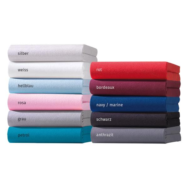 Drap-housse jersey premium pour matelas à eau/lit boxspring, gris, 160 x 220 cm