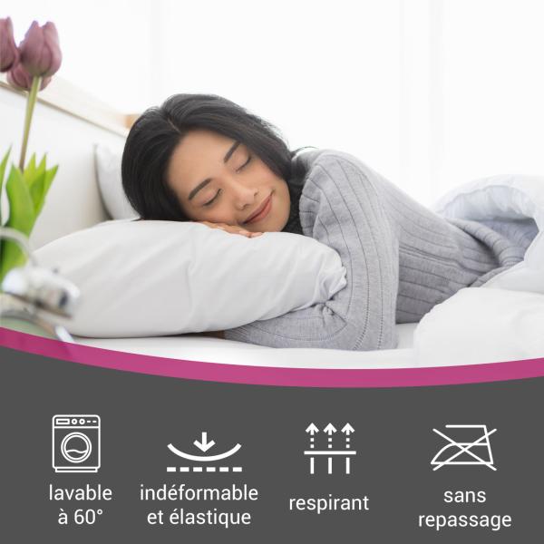 Wasser-/Boxspringbett Superb Qualitäts-Jersey Fixleintuch, magenta, 200 x 220 cm