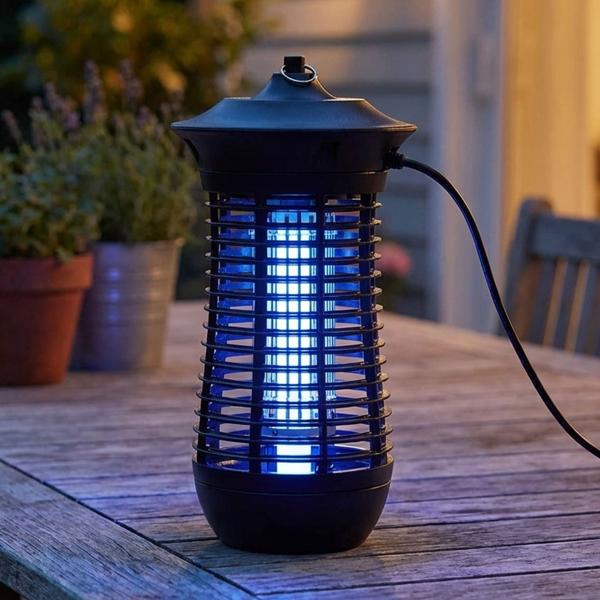 Destructeur d’insectes électrique UV-A - Piège lumineux efficace contre moustiques, mouches, guêpes - 18W, 150m² - Sans produits chimiques, compact