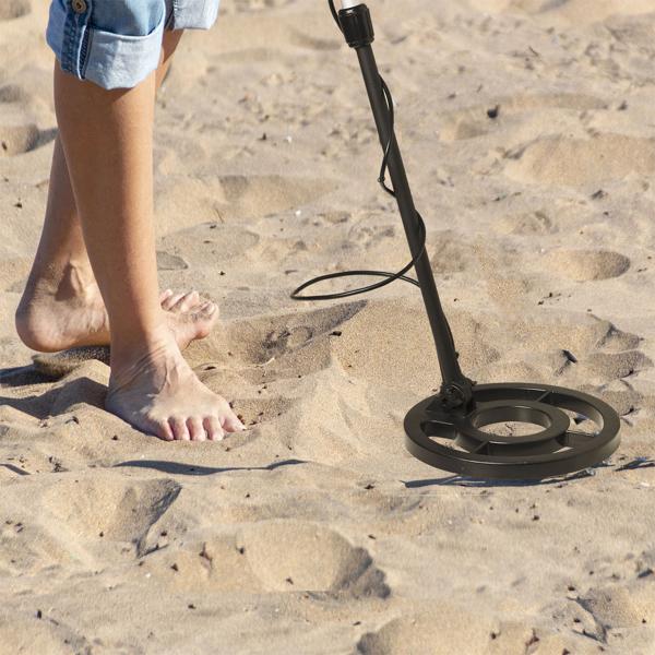 Détecteur de métaux professionnel électronique - Reconnaissance multi-métaux, étanche 20cm, localisation précise, recherche jusqu‘à 25cm - Écran LCD