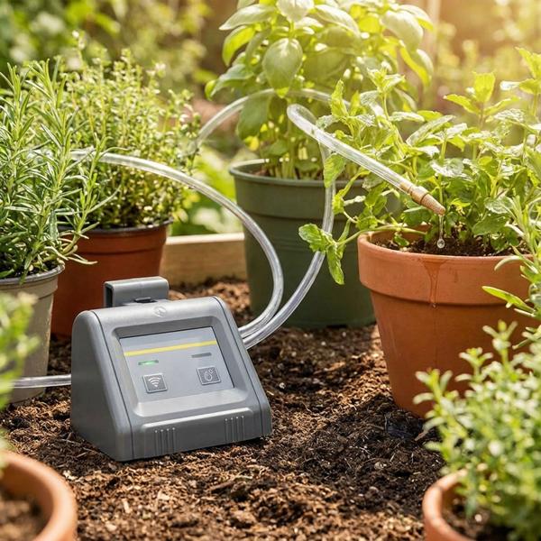 Système d’irrigation SmartLife WiFi pour 10 plantes – commande par application pour Android/iOS – pompe à eau automatique avec minuterie – incl. 10 m de tuyau et goutteurs