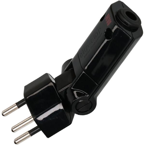 Adaptateur de Prise Murale Pivotant et Pliable Type 12 Noir - Angle 180° Vertical / 130° Horizontal - 250V 10A - Flexible & Réutilisable