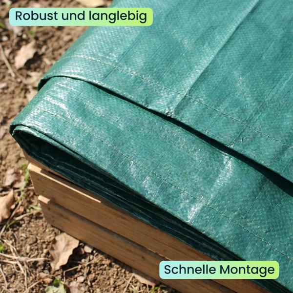 Abdeckplane für Tischtennisplatten, 185x160x70 cm – Wetterfeste, UV-beständige & reissfeste Hülle - universell passend