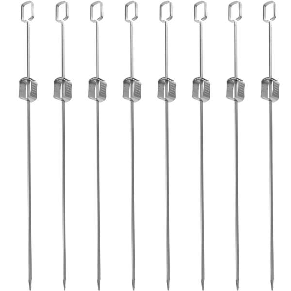 Grillspiesse mit Schiebemechanismus, 8 Stück, 40.5 cm
