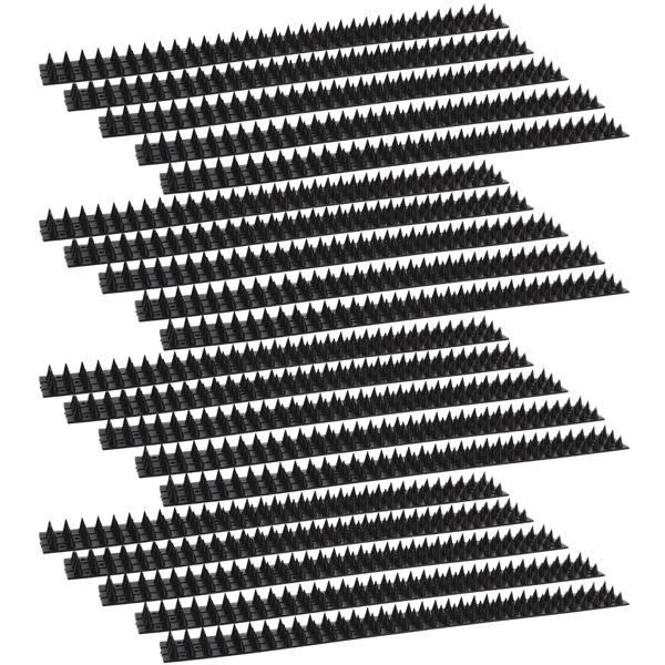 Anti-Kletter-Streifen 20er Set Schwarz 50 x 4.5cm – Effektiver Tierabwehr Spikes-Schutz, Einfache Anwendung