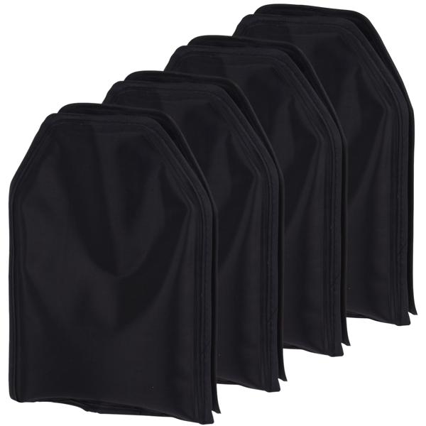 Set 4 Rafraîchisseurs Bouteille - Flexible & Compact - Refroidisseur Boissons Portable - 15x22.5 cm - Polyester Noir - Idéal Pique-nique/Voyage