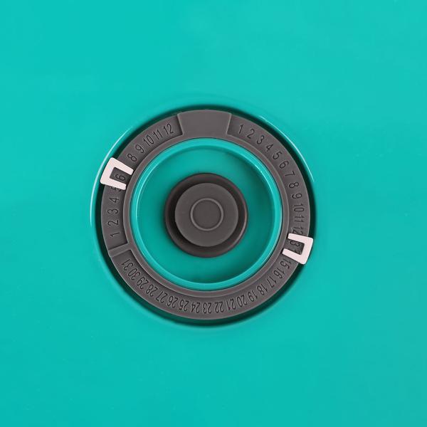 Lot de 3 boîtes de conservation sous vide 1200ml - Fermeture à clic avec anneau silicone - Affichage date - Sans BPA - Congélation