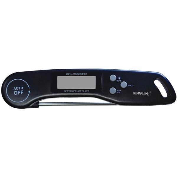 Koch- & Grillthermometer - Präzise Sensoren für Steaks Desserts Gebäck - -50°C bis 300°C - 180° drehbares Display - Faltbarer Einstichfühler & Magnet