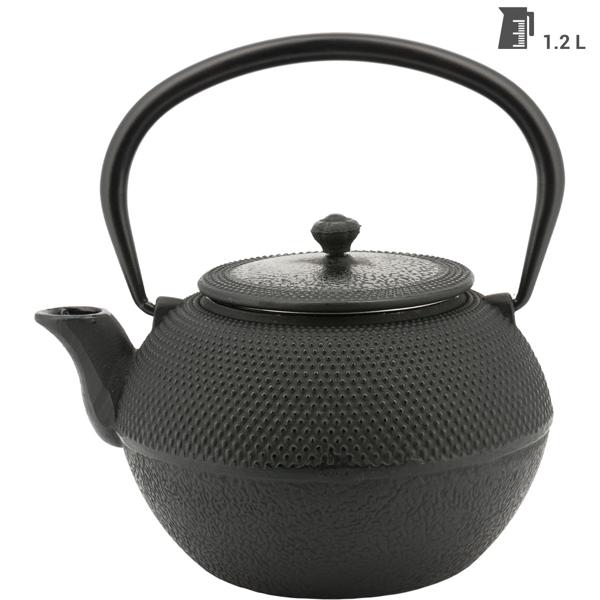 Théière en fonte, avec filtre à thé, 1,2 l