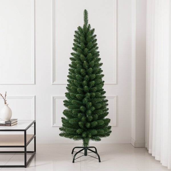 Albero di Natale artificiale, 120 cm, verde scuro