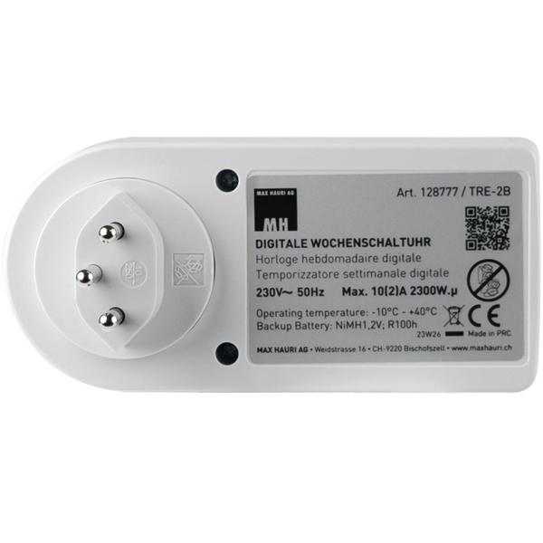 Digitale Zeitschaltuhr Kinderschutz / Zufallsgenerator Swiss Edition T12  T13