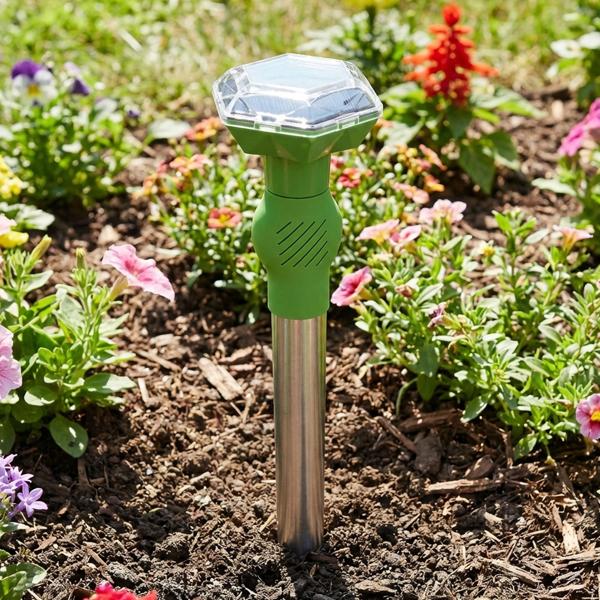 Répulsif Ultrasons Solaire Animaux - Protection Jardin/Extérieur - Couverture 40m² - Batteries 850mAh - Sans Fil - Sûr - Efficace