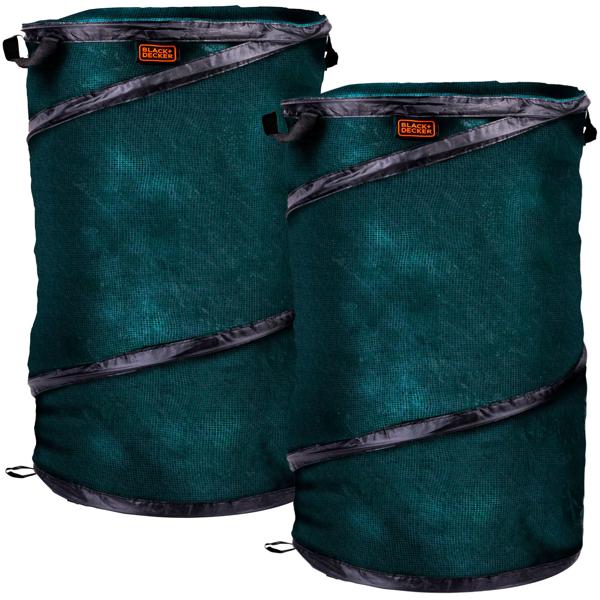 2er-Set Gartensack 120 Liter, Ø 45 x 75 cm, Abfallsack für Grünschnitt und Gartenabfälle