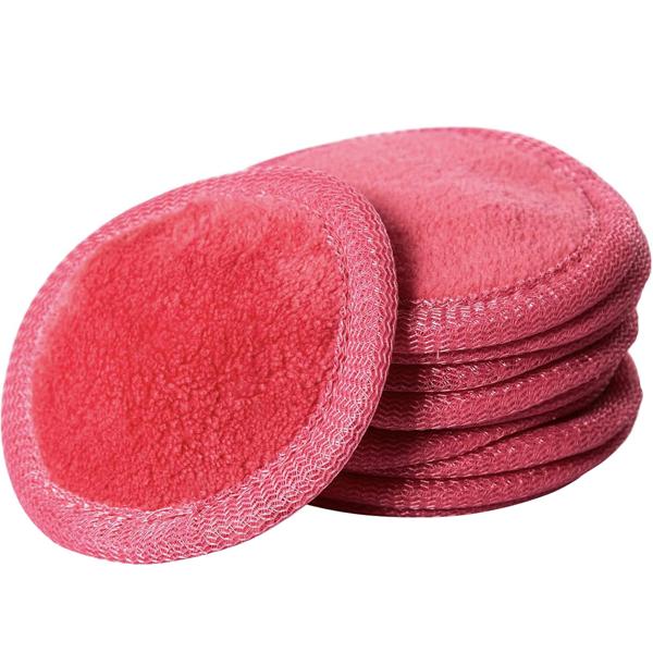 Coussins cosmétiques - Set de 10 ronds lavables OKEO-TEX Standard 100 - Doux fibres fines démaquillage visage corps Ø 7 cm