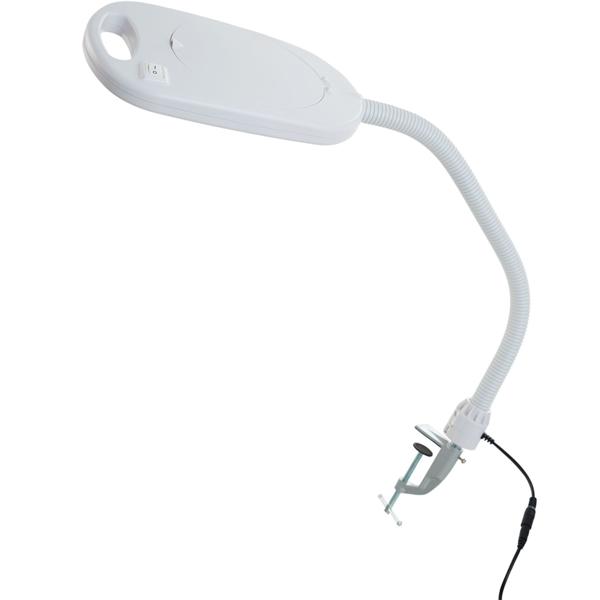 LED-Lupenleuchte mit 5x Vergrösserung – Arbeitsleuchte mit Lupe, Klemme & Gelenkarm – Ideal für Kosmetik, Basteln & Reparaturen