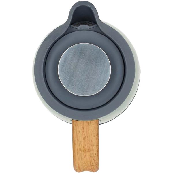 Bouilloire électrique design - 1.7L, 2200W, vert menthe - Acier inoxydable Soft-Touch, pivotante 360°, filtre anticalcaire, protection surchauffe, sans fil