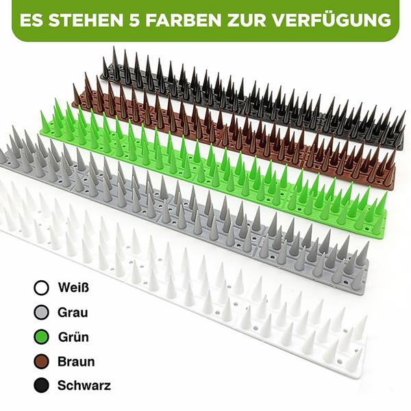 Anti-Tauben-Spikes, weiss, 12 x 45cm Module, Gesamtlänge: 5,4 Meter, zuverlässiger Schutz, sichere Vogelabwehr, flexible Anwendung