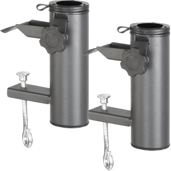 lot de 2 supports de parasol pour balcons & balustrades jusqu‘à 7,5 cm & parasols jusqu‘à Ø 3,5 cm