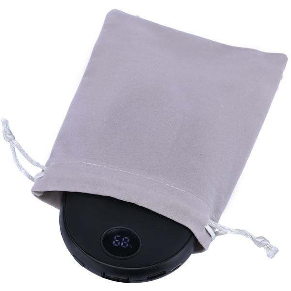 2er-Set Zuverlässiger 2in1 USB Handwärmer mit Powerbank Funktion, 10.000 mAh, schwarz, warme Hände und gleichzeitig das Smartphone laden