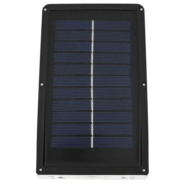 4er-Set Solar Aussenwandleuchte mit Bewegungssensor - 50lm, IP44, spritzwassergeschützt - 120° Erfassung, 42 LEDs, warmweiss - Akku: 3.7V 2200mAh