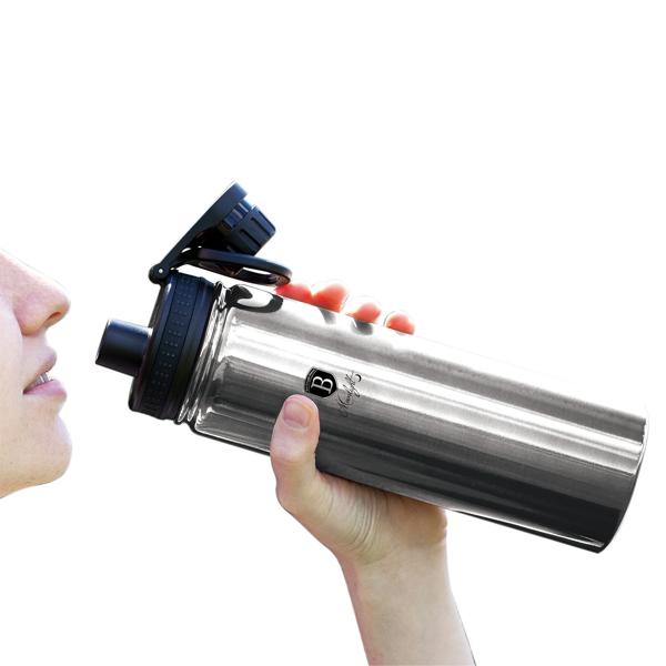 2er-Set Robuste 540ml Edelstahl Trinkflasche / Sportflasche: Langlebig, geschmacksneutral & ideal für Fitness, Outdoor & Büro, Auslaufsicher & leicht zu reinigen