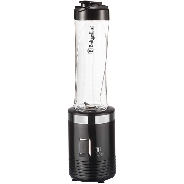 Perfekter Smoothie Maker, edles schwarz, 500ml, hochwertige Edelstahlklingen, inkl. praktischem To-Go Becher für aktive Menschen