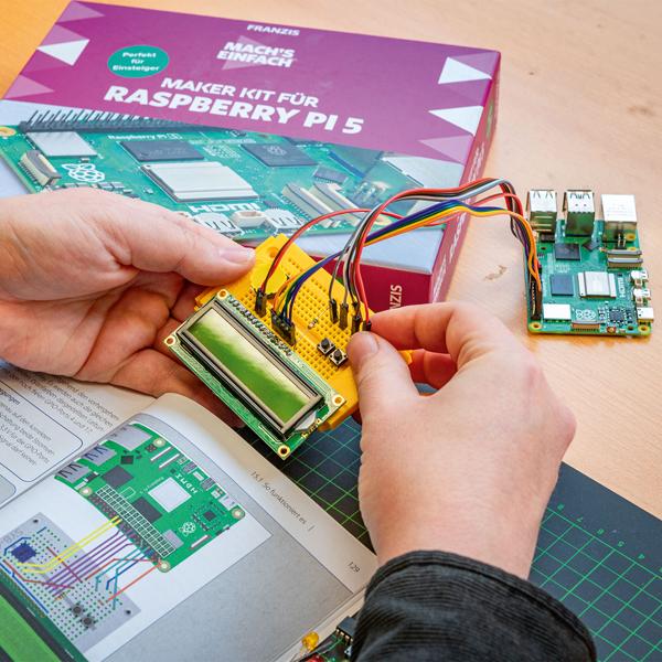 Kreatives Maker Kit für Raspberry Pi 5 mit LED-Programmierung - Maximale Lern-Motivation & Leistung für angehende Entwickler
