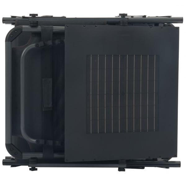 Multifunktionale Solar-Sonnenliege: 20W Solarpanel, 2 x USB, faltbar & wetterfest (IP54) - ideal für Garten, Terrasse, Camping & mehr