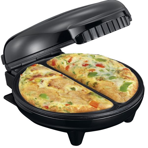 Omelettebereiter für jeden Tag: 750W, schwarz, LED, Antihaft - für Frühstück, Snacks, gesunde Mahlzeiten - Schnelle Zubereitung, vielseitig einsetzbar