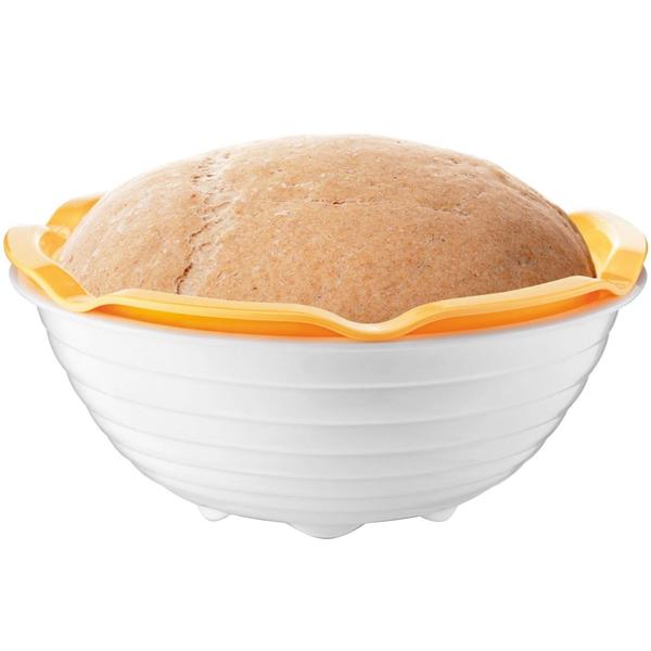 Panier de fermentation avec bol - Développement pâte optimal, croûte parfaite - 1,5L - Passe au lave-vaisselle - Plastique - Ø22xH9,5cm