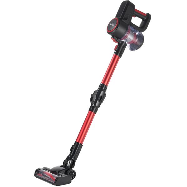 Akku-Handstaubsauger & Bodensauger 2in1 mit Elektrobürste: 18 kPa Saugkraft, beutellos, 2 Modi – Schmutz & Staub einfach verschwinden lassen