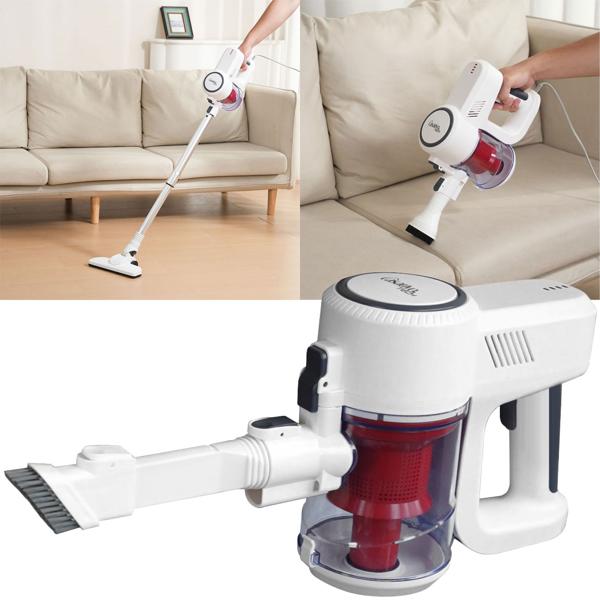 Leistungsstarker 2in1 Zyklon Staubsauger 500W (15kPa): Hand- & Bodensauger mit HEPA-Filter. 800ml Behälter, 7m Kabel - Für Allergiker & Reinigung