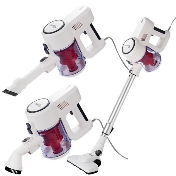 Leistungsstarker 2in1 Zyklon Staubsauger 500W (15kPa): Hand- & Bodensauger mit HEPA-Filter. 800ml Behälter, 7m Kabel - Für Allergiker & Reinigung