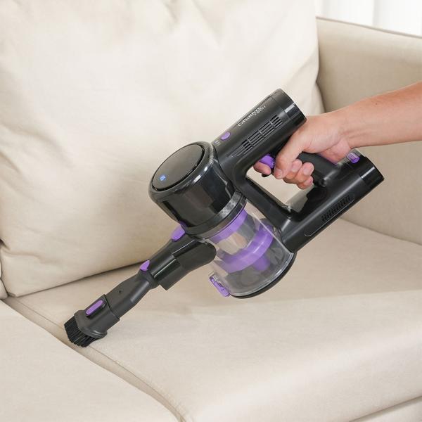 Multifunktionaler 2in1 Akku Staubsauger - Zyklon-Hand- & Bodensauger mit Wischaufsatz, 23 kPa, HEPA-Filter, Alleskönner für makellose Böden