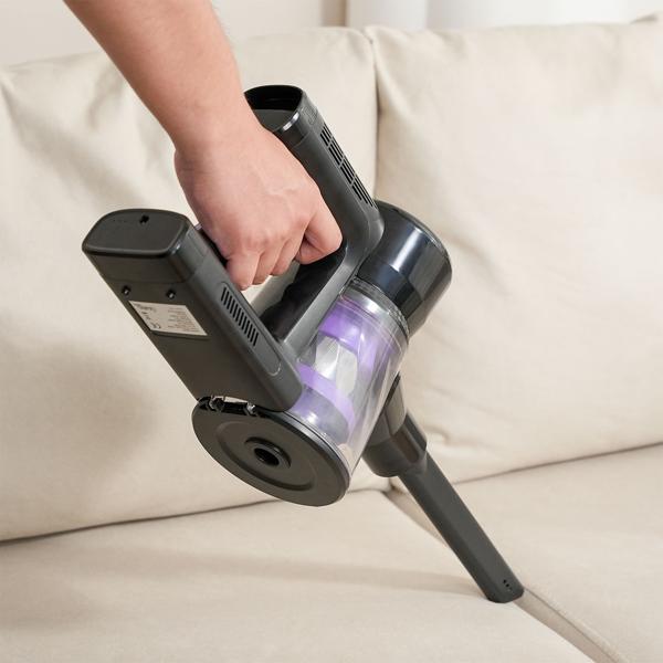 Multifunktionaler 2in1 Akku Staubsauger - Zyklon-Hand- & Bodensauger mit Wischaufsatz, 23 kPa, HEPA-Filter, Alleskönner für makellose Böden
