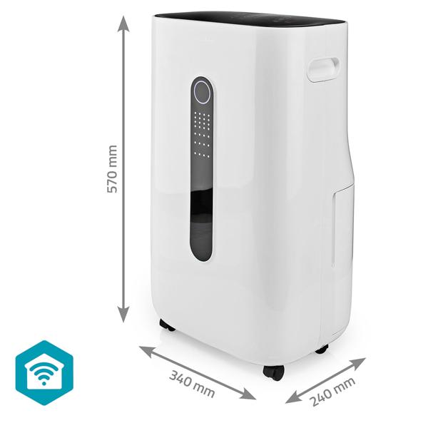 5 in 1 SmartLife Luftentfeuchter, 5 Betriebsmodi, 20 l/Tag, Beugt Schimmelbildung vor, optimales Raumklima, 6,5 l Wassertank, per App bedienbar