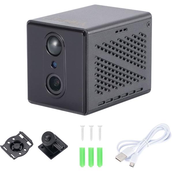 Mobile WLAN Mini Überwachungskamera 2304 x 1296: Mit App-Fernzugriff – Ein smartes Sicherheitssystem für Zuhause, Büro & Reisen