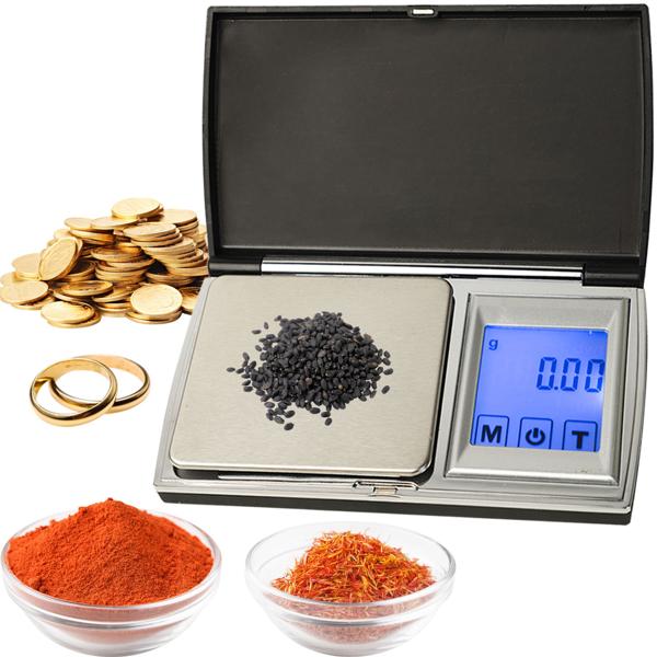 Digitale Feinwaage (500g/0.01g) mit Touch-Display – Präzise Taschenwaage mit 7 Einheiten für Schmuck, Gewürze & Gold