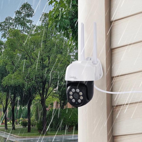 WLAN Outdoor Überwachungskamera 2K: IP66, Pan-Tilt: Volle Kontrolle & brillante Überwachung für Ihr Zuhause – Tag & Nacht