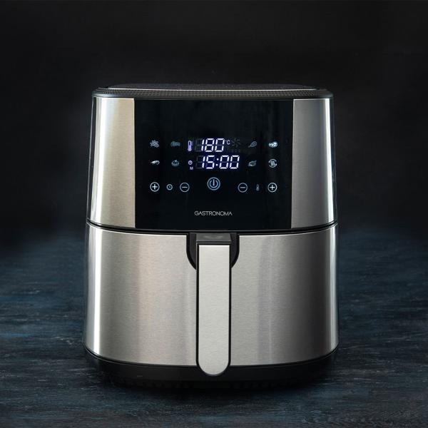 Elegant XL - Friggitrice ad aria calda da 8 litri: 1800 W, acciaio inox, LCD touch e numerosi accessori - piatti croccanti, preparazione a basso contenuto di grassi
